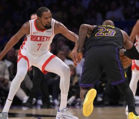 Shams：杜兰特预计缺席湖人VS火箭G4 未得队医出战许可