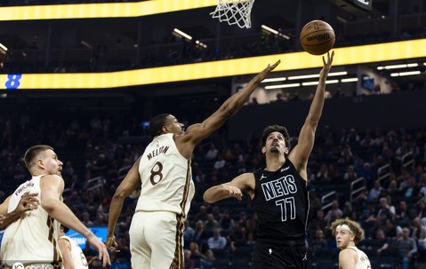 桑托斯砍31分波杰姆斯基22+6+5 勇士险胜送篮网9连败